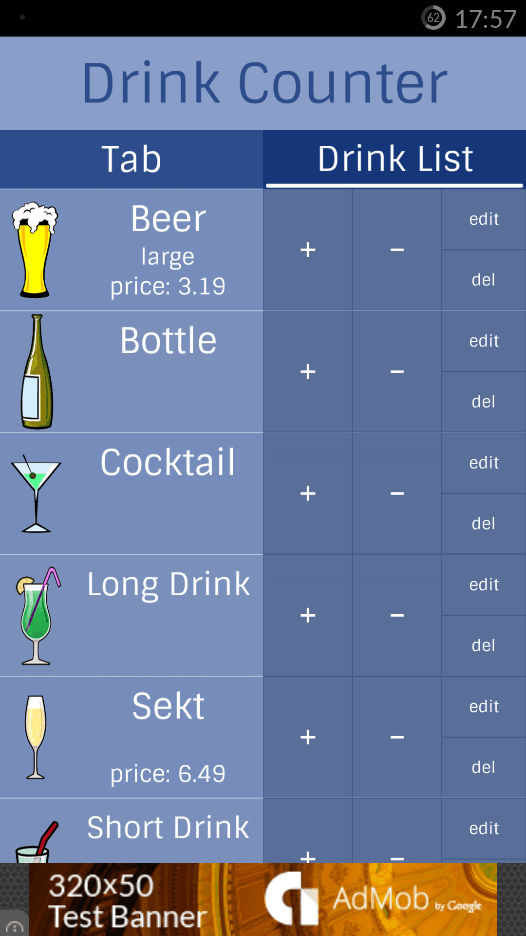 Drink Counter Mobile App screenshot 2