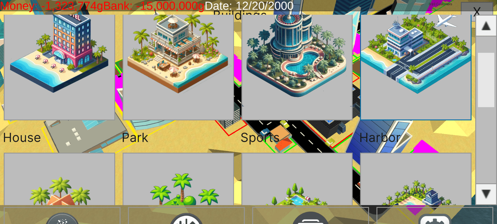 Holiday Empire - 3D City Builder Mobile Game (Master Thesis) screenshot 2